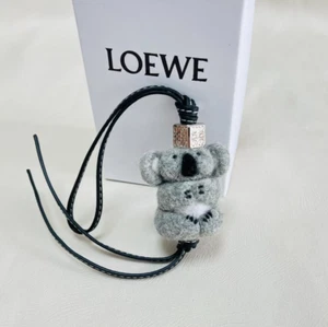 LOEWE Koala Bag Charm Key Chain Leather W/Box - Picture 1 of 6