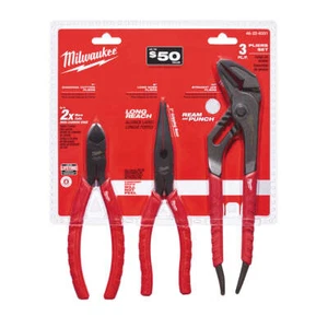 Milwaukee 48-22-6331 Comfort Grip Zangen-Set - 3-teilig - Bild 1 von 2