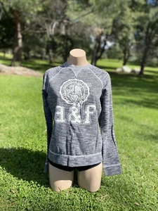 Abercrombie and Fitch ~kids 15/16 long sleeve Grey light weight sweatshirt - Picture 1 of 8