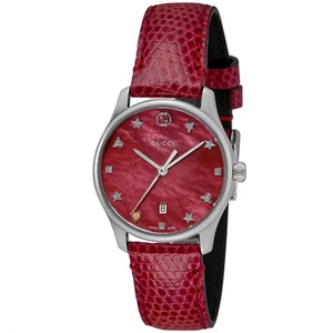 Reloj de cuarzo rojo atemporal para mujer Gucci YA126584 - Imagen 1 de 4