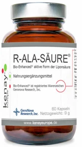 R-ALA ACID Bio-Enhanced® Active Lipoic Acid Form 60 capsule - Imagen 1 de 2