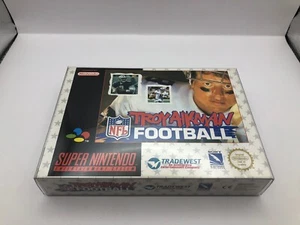 Troy Aikman NFL Football Super Nintendo SNES W/Manual Retro Rare PAL 1994 #0363 - Picture 1 of 16