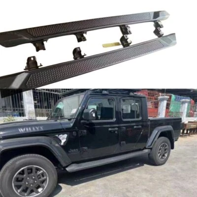 2Pcs Side Step Fits for Jeep Gladiator JT 2019-2023  Nerf Bars Running Boards - Image 1 of 4