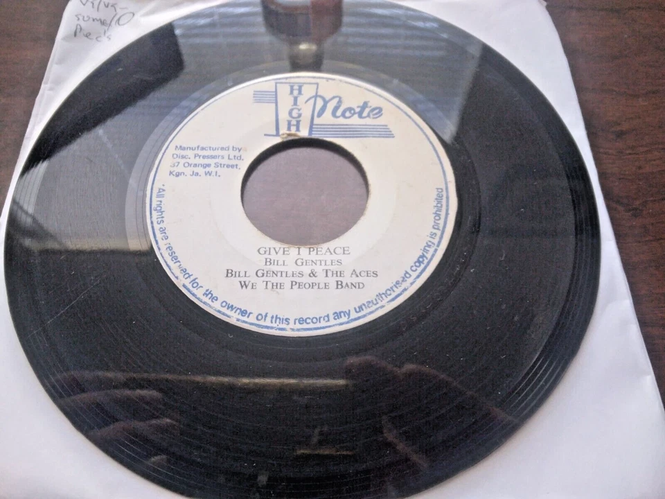 Bill Gentles, The Aces, We The People Band – Give I Peace - 7" Vinyl Single (B4) - Image 1 of 1