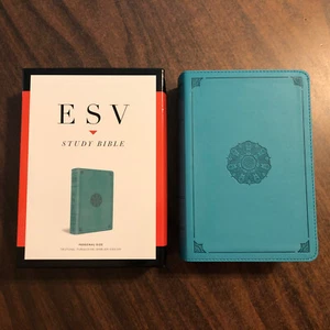 ESV Study Bible Personal Size - $64.99 Retail - Turquoise Trutone - Picture 1 of 6