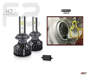 12v 24v 2x 6500k Mini H7 Led Lights Headlight Bulbs Error Free Canbus Ready - Picture 1 of 7