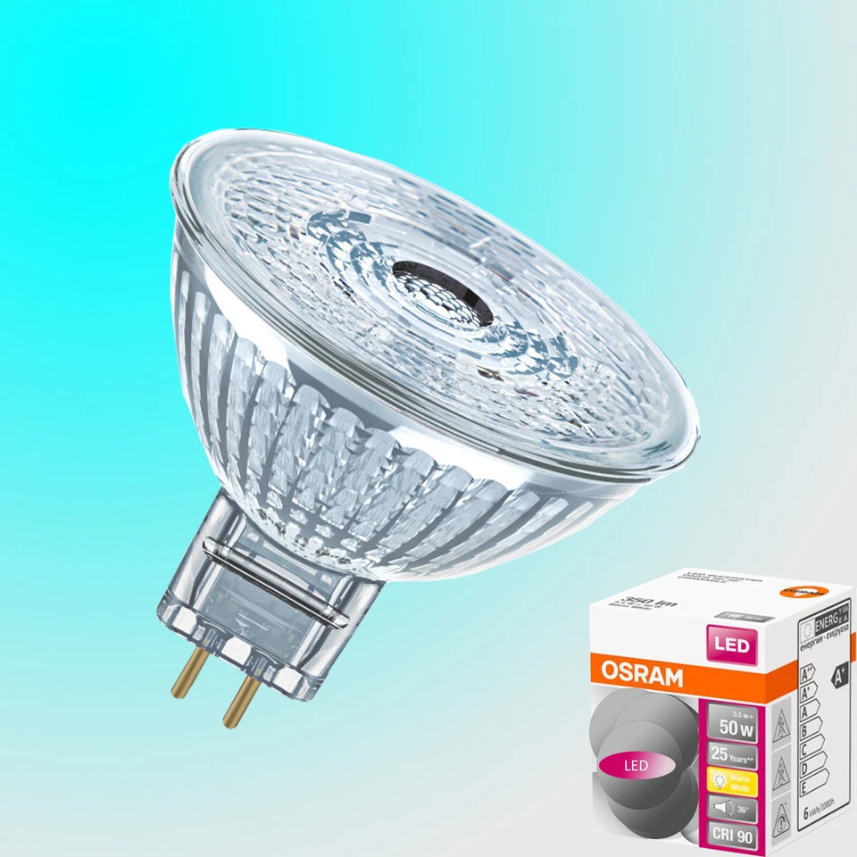 10 Stück Osram Ledvance Parathom LED MR16 Gu5.3 weiß 12V 3,4W 12V 4,9W dimmbar - Bild 1 von 1