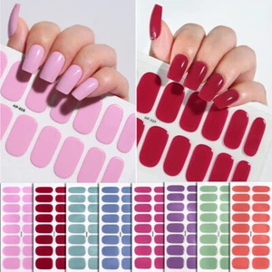 Impermeable Cubierta Completa Envolturas Lámpara UV Semicurada Hágalo Usted Mismo Manicura Gel Pegatina para Uñas - Imagen 1 de 35
