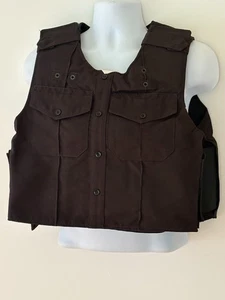 SECONDA OCCASIONE Camicia Uniforme Uomo Porta Armatura 2 Tasche Lato Aperto 2XL Nero - Foto 1 di 17