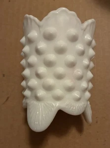 Vintage Fenton Milchglas Zahnstocherhalter weiß Schuhnagel Top Zustand - Bild 1 von 5