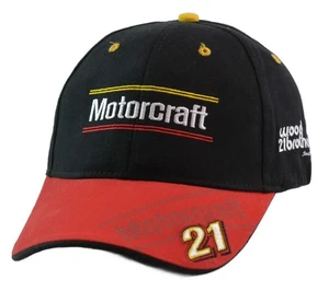Motorcraft Racing Air Force Wood Brothers #21 NASCAR Pit Hat by Team Caliber - Picture 1 of 8