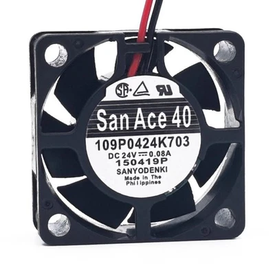 1 pcs SANYO 109P0424K703 DC24V 0.08A 40 * 40 * 15 axial fan 4015 - Image 1 of 4