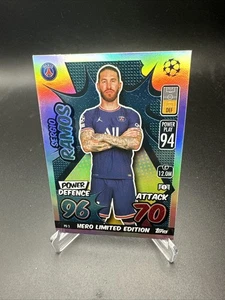 2021-22 Topps Match Attax Hero Limited Sergio Ramos #PD-3 Paris Saint-Germain - Picture 1 of 3