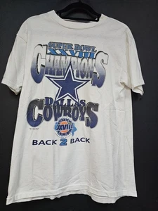 Vintage 1990s Dallas Cowboys T Shirt Size Large - Picture 1 of 4