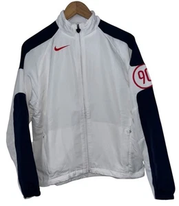 Vintage 90s 00s Nike Total 90 Track Jacket / Top, White & Blue, Men’s Small Y2K - Picture 1 of 10