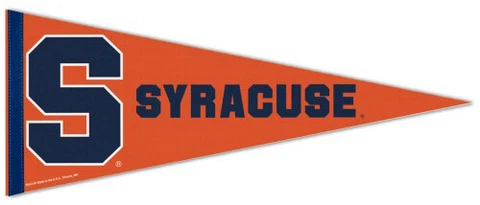 SYRACUSE ORANGE NCAA Team Logo Premium Felt Collector's PENNANT Cover