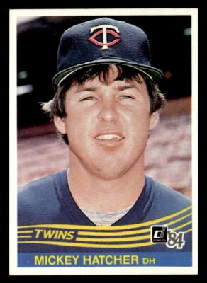 Mickey Hatcher 1984 Donruss  Card #147 Minnesota Twins - Image 1 of 2