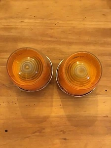 Original Lucas Amber Turn signal Indicator Front Or Rear Marker Lenses - Picture 1 of 10