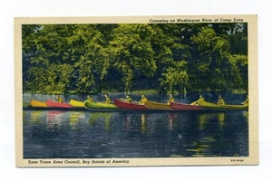 Muskingum River Ohio, Zane Trace Area Council, postal de 1940, Boy Scouts - Imagen 1 de 2