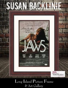 JAWS Susan Backlinie L/ED Autographed Photograph Custom Framed JSA JXVII - Foto 1 di 7