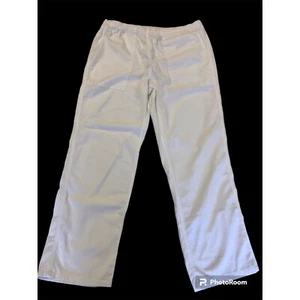Vtg 80 90's Polo Ralph Lauren WHITE 100% Cotton Island BEACH Trouser Pants USA L - Picture 1 of 8
