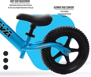 Lava Sport Balance Kids Adjustable Lightweight Aluminum No Pedal Bike Fuji Blue - Picture 1 of 14