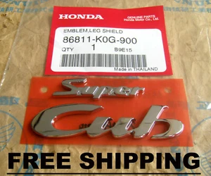 GENUINE HONDA SUPER CUB C50 C65 C70 C90 EMBLEM LEGSHIELD FRONT COVER - FREE SHIP - Picture 1 of 4