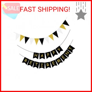 Happy Retirement Banner & Party Decorations Kit - Retirement Theme Party Decorat - Picture 1 of 2