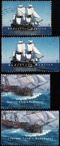 Australia - Réplica Endeavour 1995 - Lanzamiento. Hoja y folleto fino usado. - Imagen 1 de 1