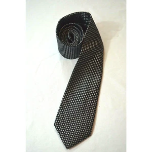 MICHAEL KORS, Black, Gray, & White Swirl Squiggle Neck Tie, OS, NWT, $69.50 - Picture 1 of 4