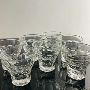Juego de 6 vasos de chupito Ruhrglas transparentes de 2 cl vintage Alemania Glaswerke-Ruhr Art Deco - Imagen 1 de 5