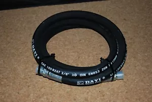 EXTRA HEAVY HYDRAULIC HOSE 3/8"X6' Male/Male Black 100R2AT EN853 2SN 7685 PSI - Picture 1 of 7