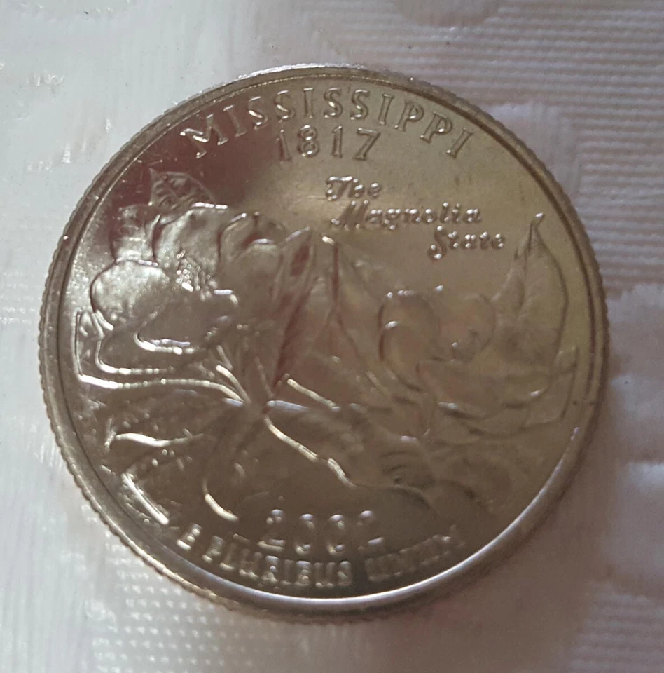 2002-P Mississippi Statehood Quarter UNCIRCULATED from ODB roll - Free shipping - Image 1 of 1