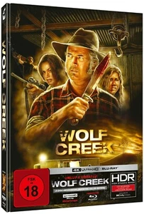 WOLF CREEK - DEUTSCHES 4K UHD+BLU-RAY MEDIABOOK COVER E - NEU+UNCUT RALF KRAUSE - Bild 1 von 2
