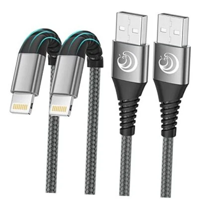 iPhone Charger [Apple MFi Certified] 2Pack 10FT Long Lightning Cable 3m gray - Image 1 of 4