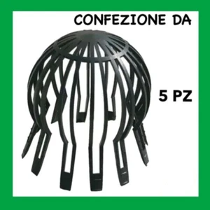 PARAFOGLIE PER GRONDAIE PARA FOGLIE CF 5 PEZZI PLUVIALE ANTINIDO TUBI - Imagen 1 de 2