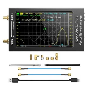 NanoVNA-F V3 Vector Network Analyzer HF VHF UHF 1MHz-6GHz Frequency Analyzer - Picture 1 of 8