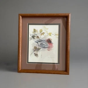 Danish Artist Mads Stage Watercolor Print Wildlife Mallard Signed 15”X13” - Picture 1 of 11