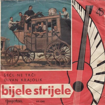 BIJELE STRIJELE THE VENTURES THE SHADOWS COVERS 1963 RECORD YUGOSLAVIA 7" PS - Image 1 of 4