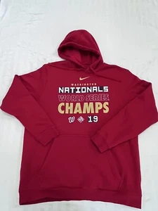 Nike Washington Nationals 2019 World Series Herren Pullover Hoodie Rot Gr. XXL - Bild 1 von 8
