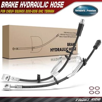 2x Manguera hidráulica de freno delantera derecha y derecha para Chevrolet Equinox 2010-2016 GMC Terrain Foto 1 de 4