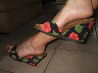 Scholl High Heels Zoccoli Plateau Pantoletten Sandaletten Clogs Mules 39 TOP - Bild 1 von 4