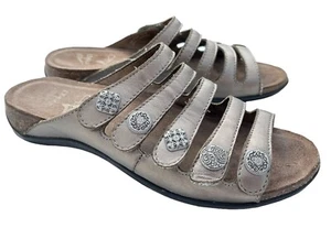 DANSKO Janie Slide Sandals SIZE EU 38 US 7.5 /8 Bronze Metallic Slip On Comfort - Picture 1 of 9