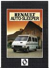 Renault Trafic Auto-Sleeper Motor Caravan Mid 1980S Uk Market Foldout Brochure