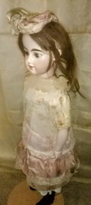 Porzellankopf Puppe Puppenkörper Leder Simon & Halbig Form Germany doll antik - Bild 1 von 24