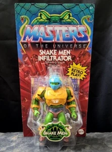 MASTERS OF THE UNIVERSE ORIGINS MATTEL,SNAKE MEN INFILTRATOR ,he man,she-ra - Picture 1 of 9