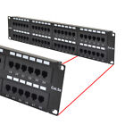 Cat5e UTP 48 Port Network LAN Patch Panel 2U 110 with cable management