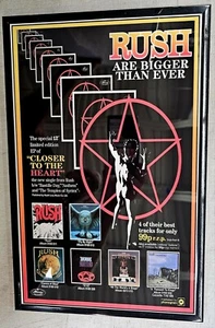 Rush 1977 European Farewell 2 Kings Promo Poster 11 X 17 Framed - Picture 1 of 2