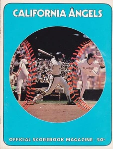 1978 MINNESOTA TWINS & OAKLAND  ATHLETICS AT CALIFORNIA ANGELS BASEBALL PROGRAM - Picture 1 of 1