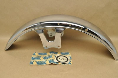 NOS Yamaha 1977-79 XS750 1980-81 XS850 Chrome Front Fender Mud Guard - Image 1 of 4